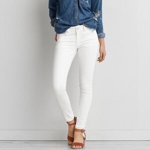 J. Crew | Lookout High Rise Crop Jeans White 31